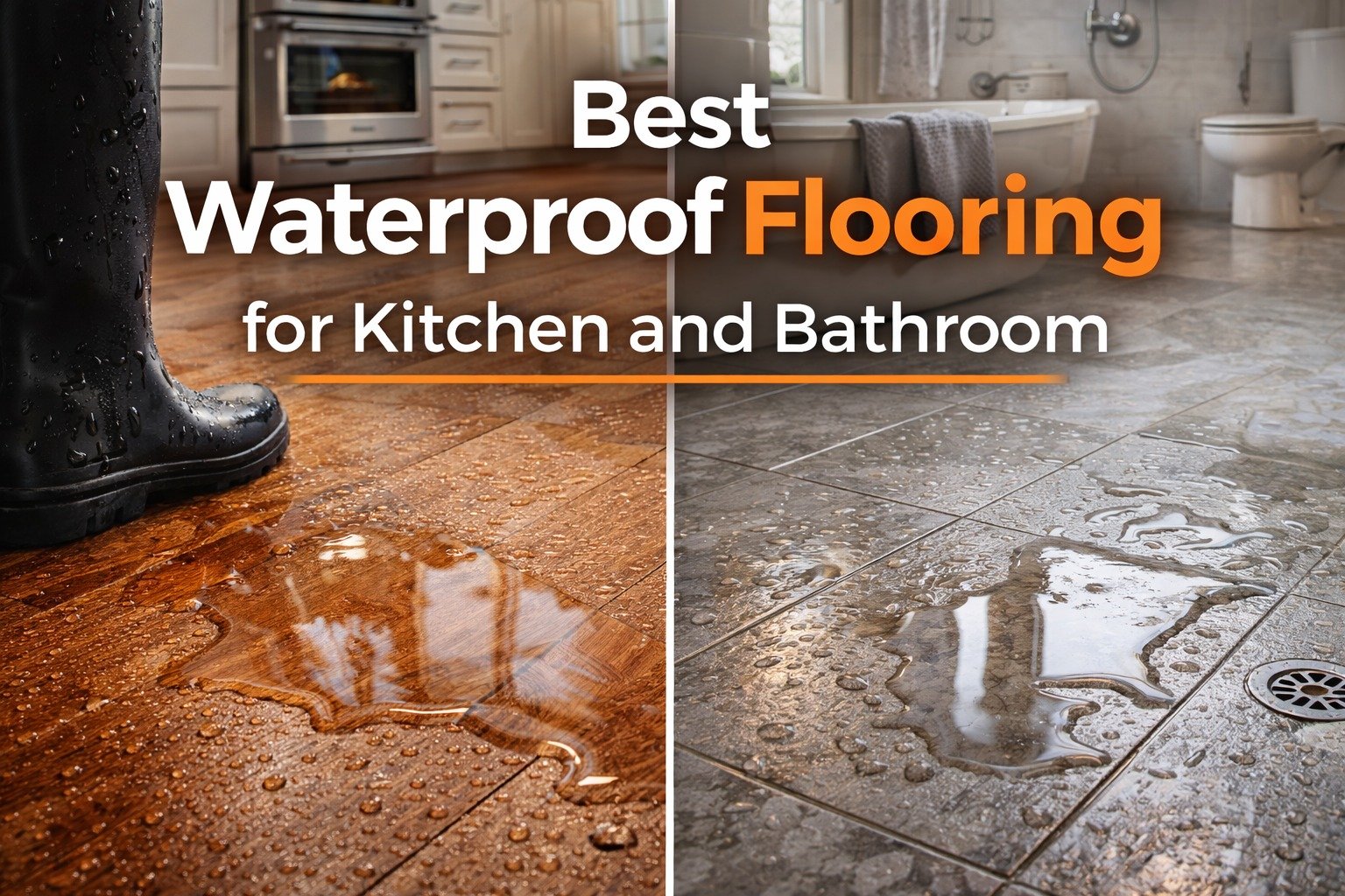 Best waterproof flooring for kitchen and bathroom