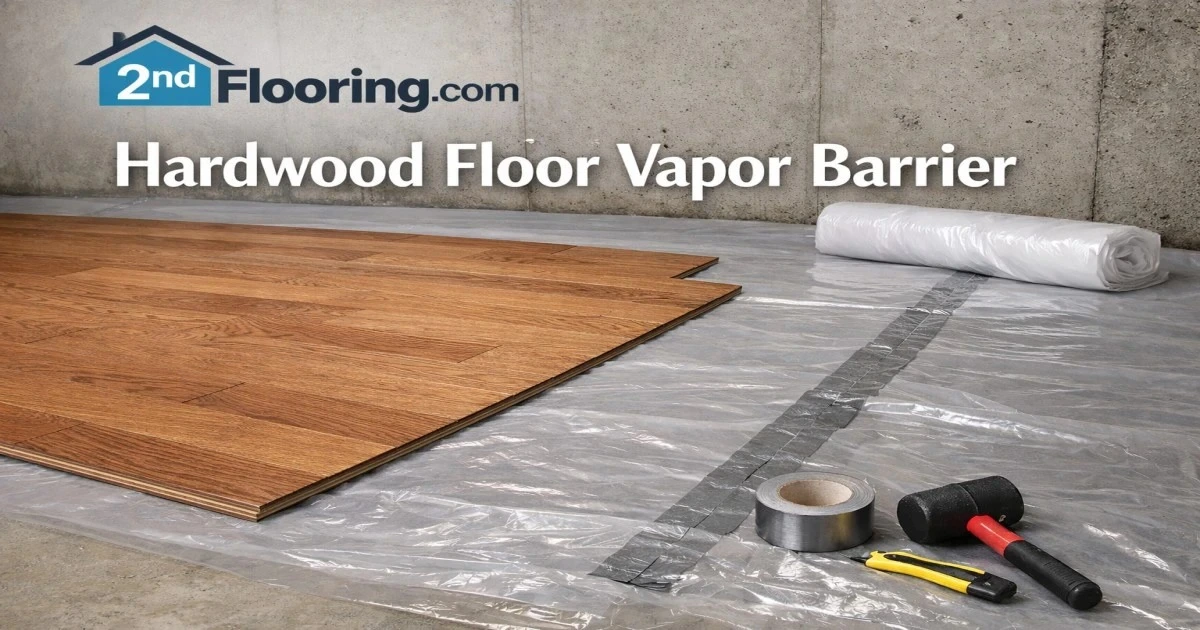 Hardwood floor vapor barrier