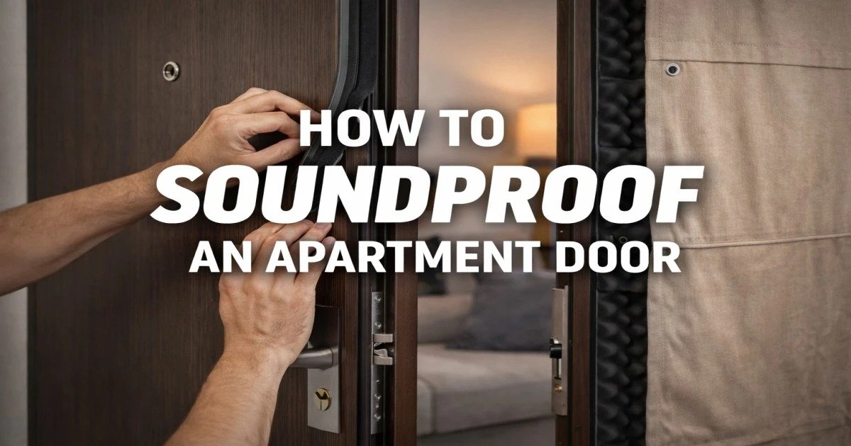 How to soundproof an apartment door