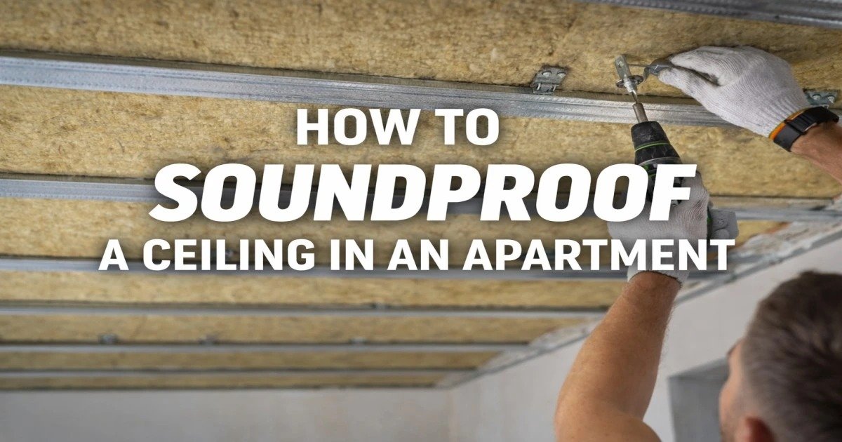How to soundproof a ceiling in an apartment