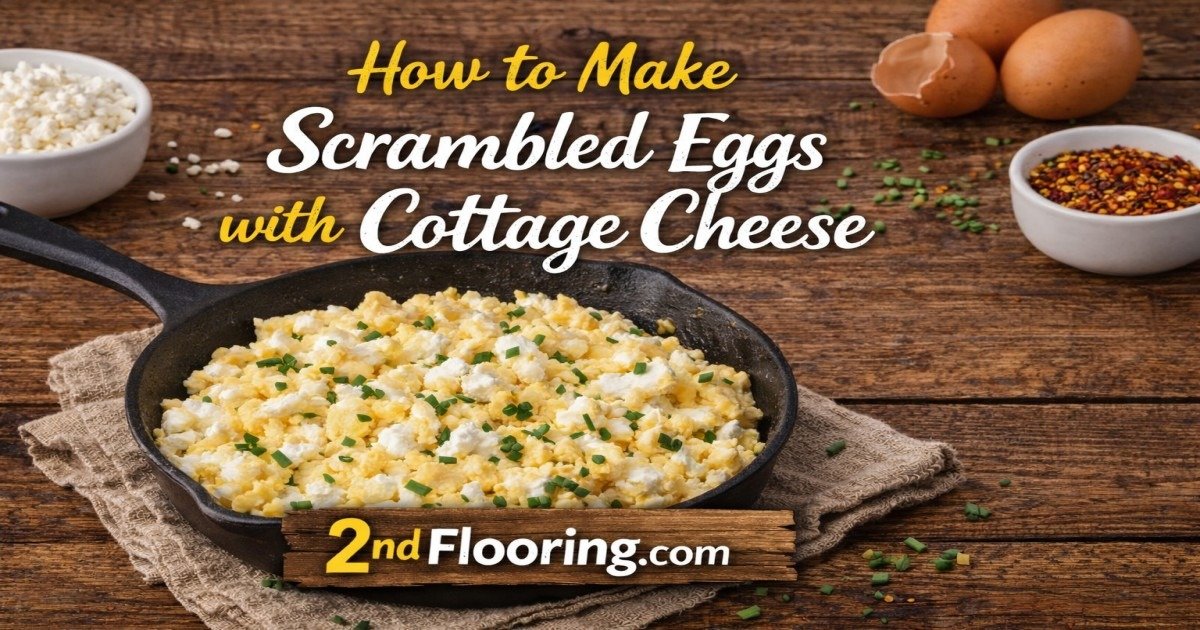 How to make scrambled eggs with cottage cheese