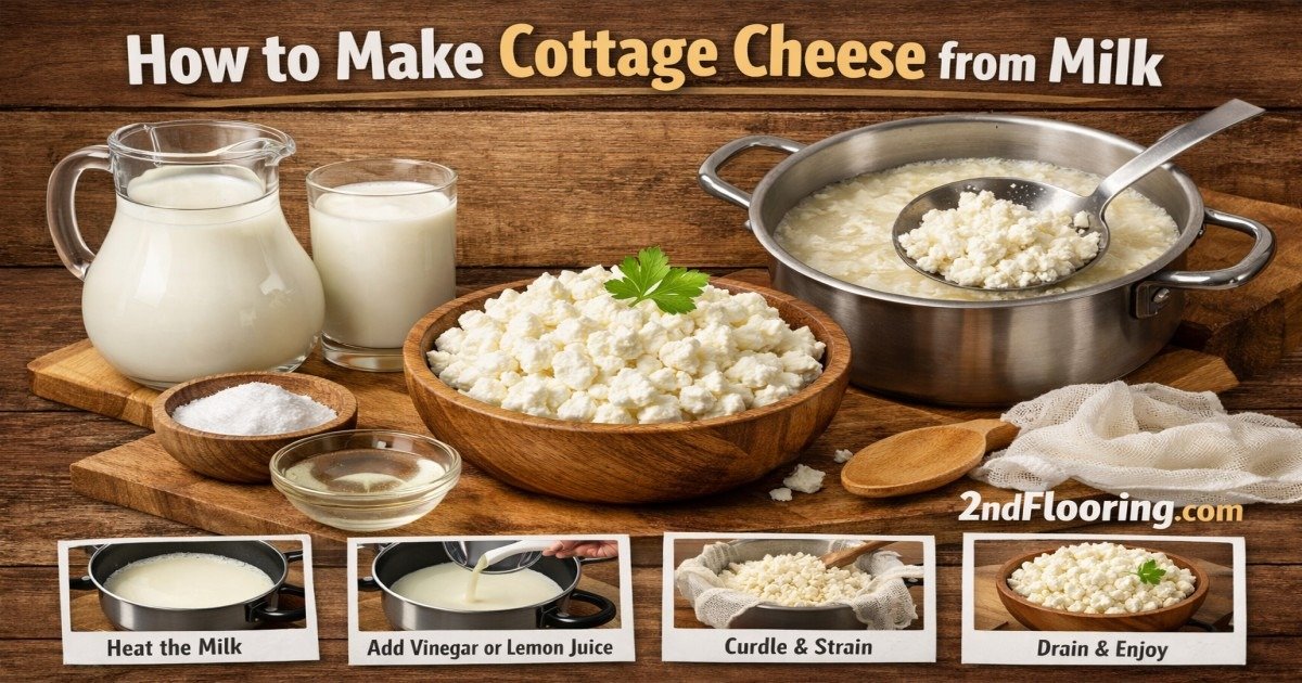 How to make cottage cheese from milk